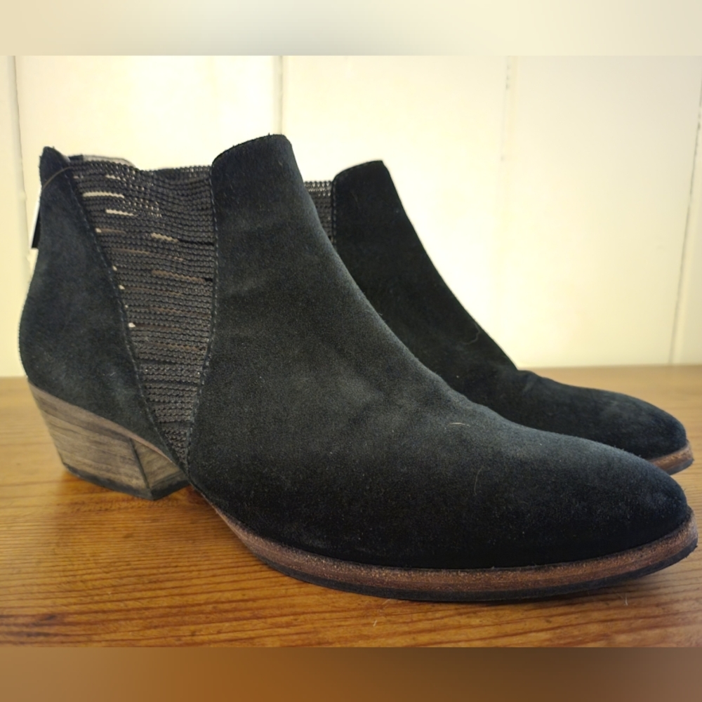 Black Aquatalia Suede Chelsea Boot